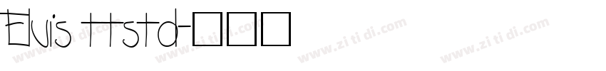 Elvis ttstd字体转换